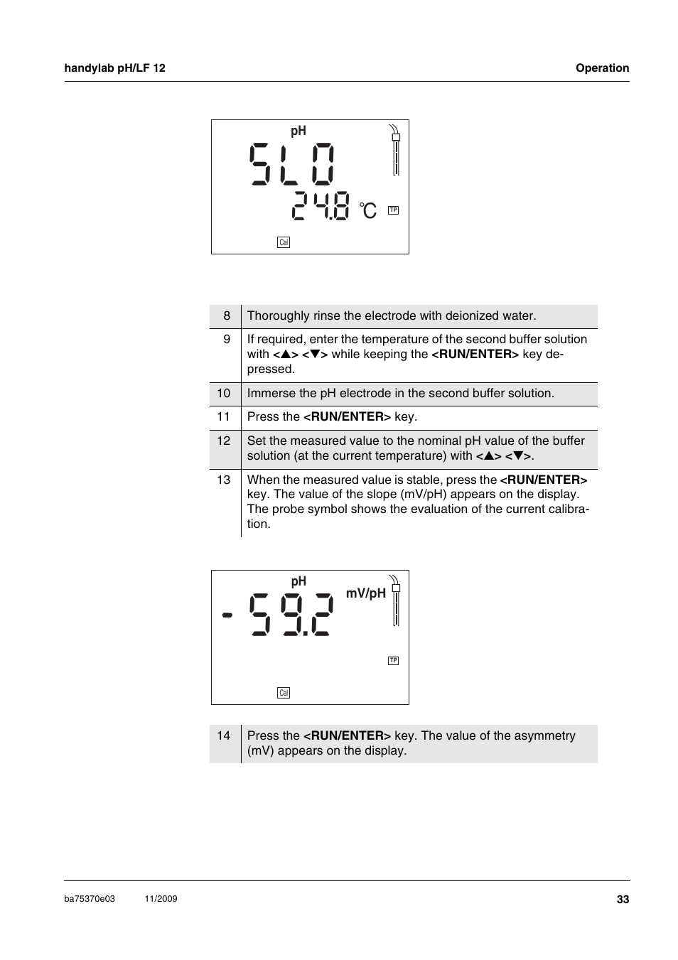 L o s, Ol s | Xylem handylab pH LF 12 User Manual | Page 33 / 80