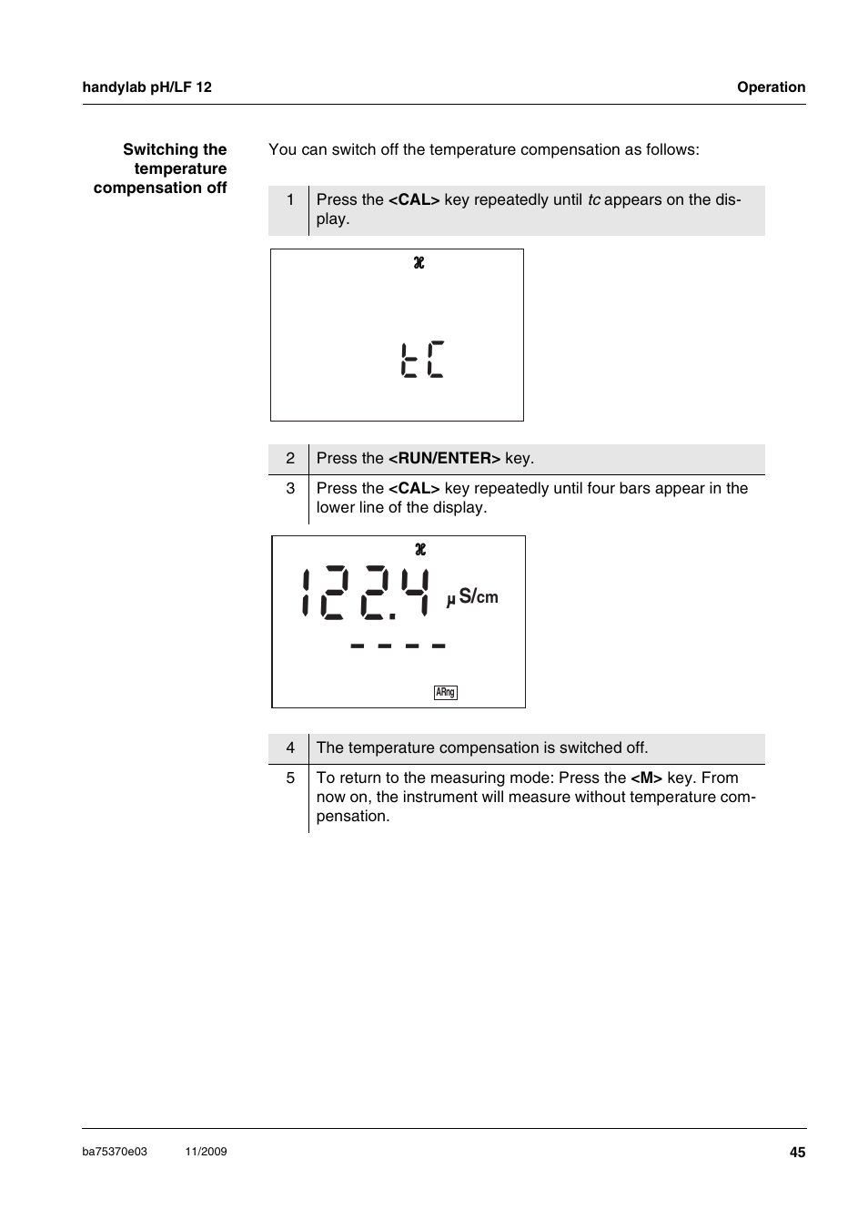 Xylem handylab pH LF 12 User Manual | Page 45 / 80