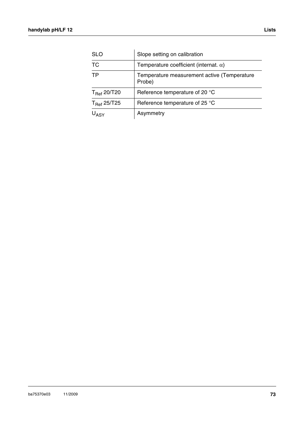 Xylem handylab pH LF 12 User Manual | Page 73 / 80