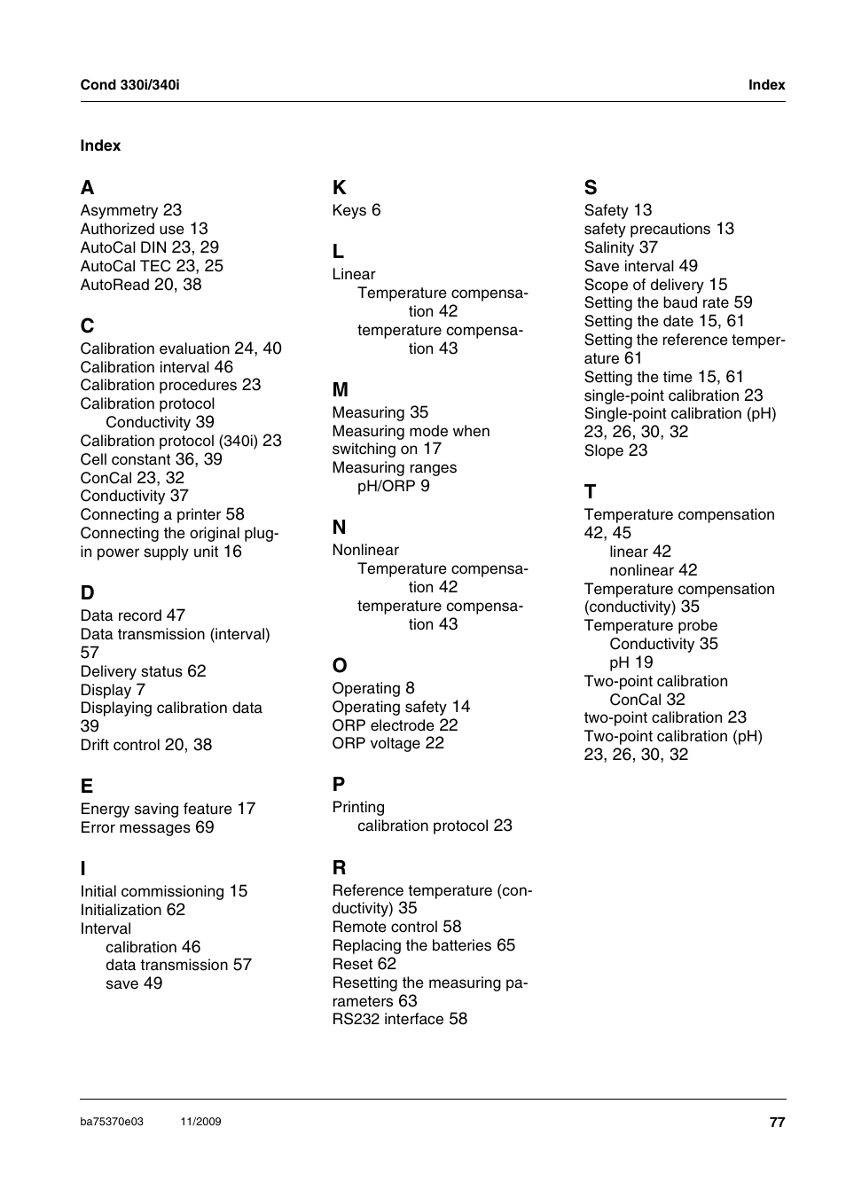 Xylem handylab pH LF 12 User Manual | Page 77 / 80