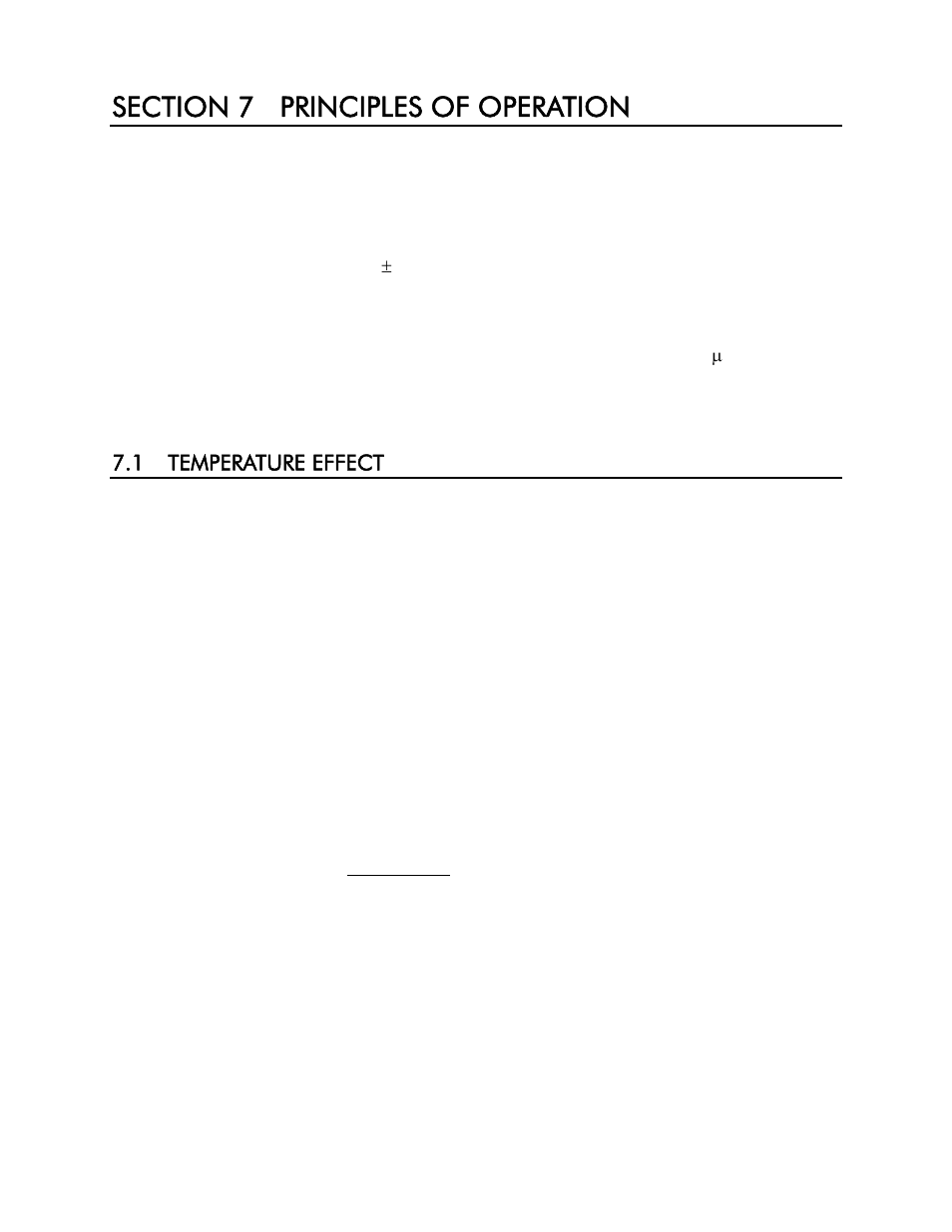 Section 7 principles of operation, 1 temperature effect | YSI 30 User Manual | Page 25 / 52