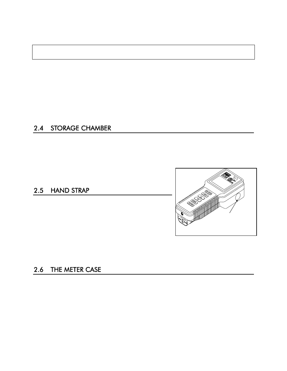 4 storage chamber, 5 hand strap, 6 the meter case | YSI 30 User Manual | Page 8 / 52