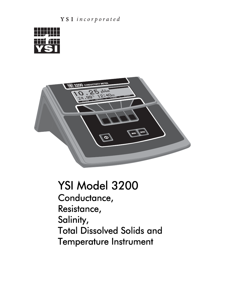 YSI 3200 User Manual | 86 pages