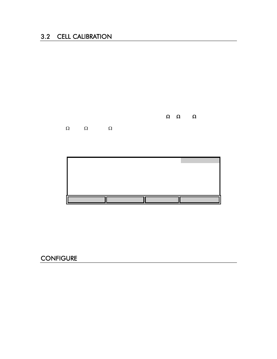 2 cell calibration, Configure | YSI 3200 User Manual | Page 16 / 86