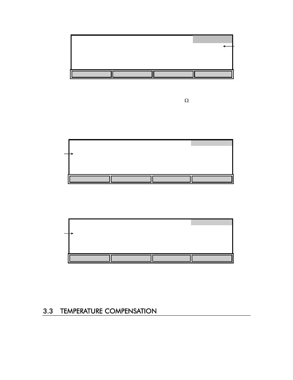 Offset, Send, 3 temperature compensation | Us/cm | YSI 3200 User Manual | Page 20 / 86