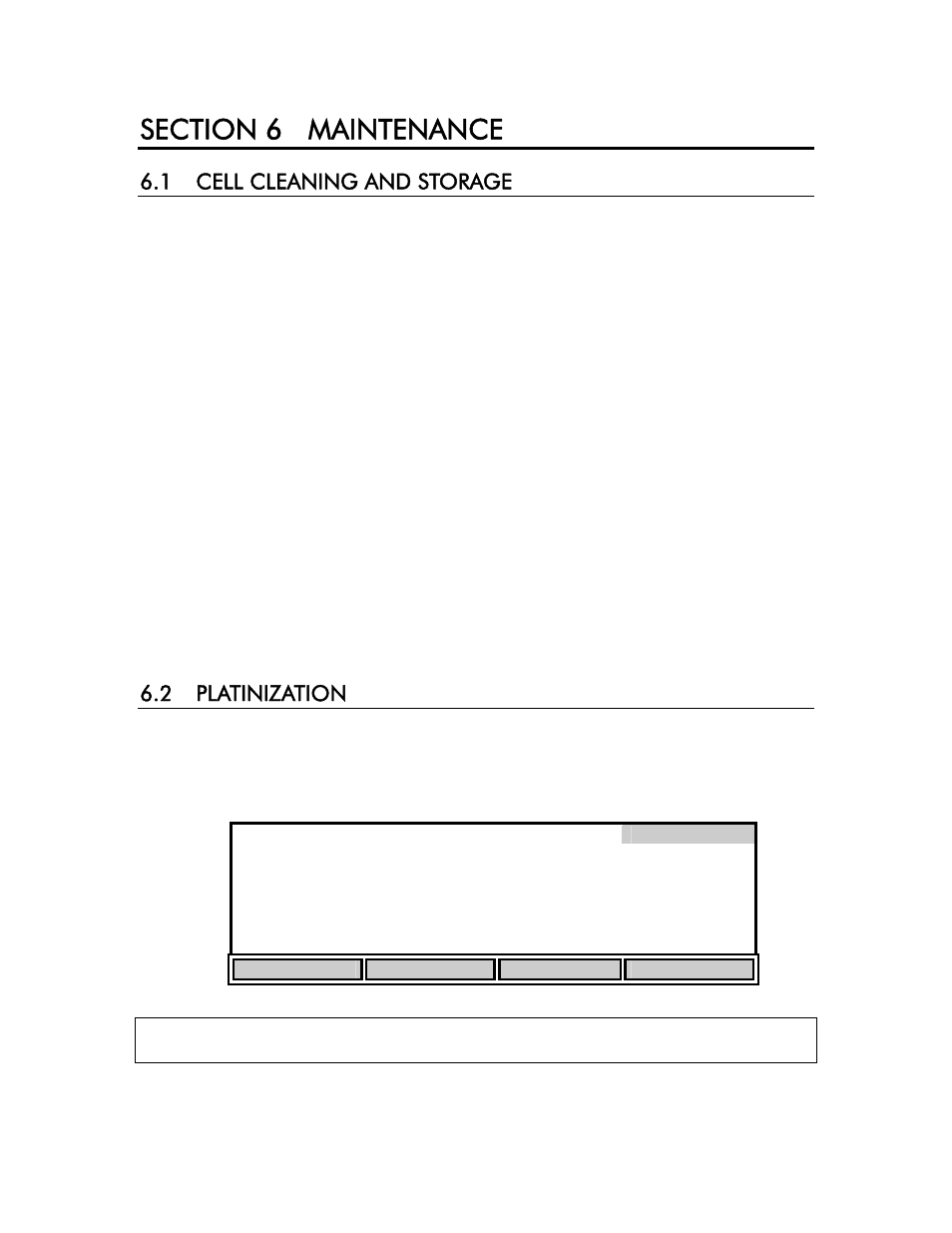 Section 6 maintenance, 1 cell cleaning and storage, To clean a conductivity cell | Storage, 2 platinization, Maintenance, 1 cell cleaning and storage 6.2 platinization | YSI 3200 User Manual | Page 41 / 86