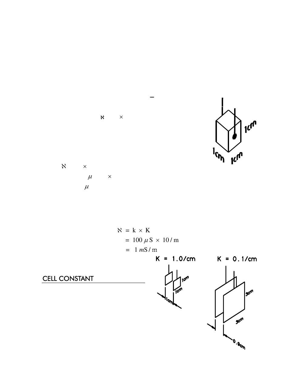 Cell constant | YSI 3200 User Manual | Page 46 / 86