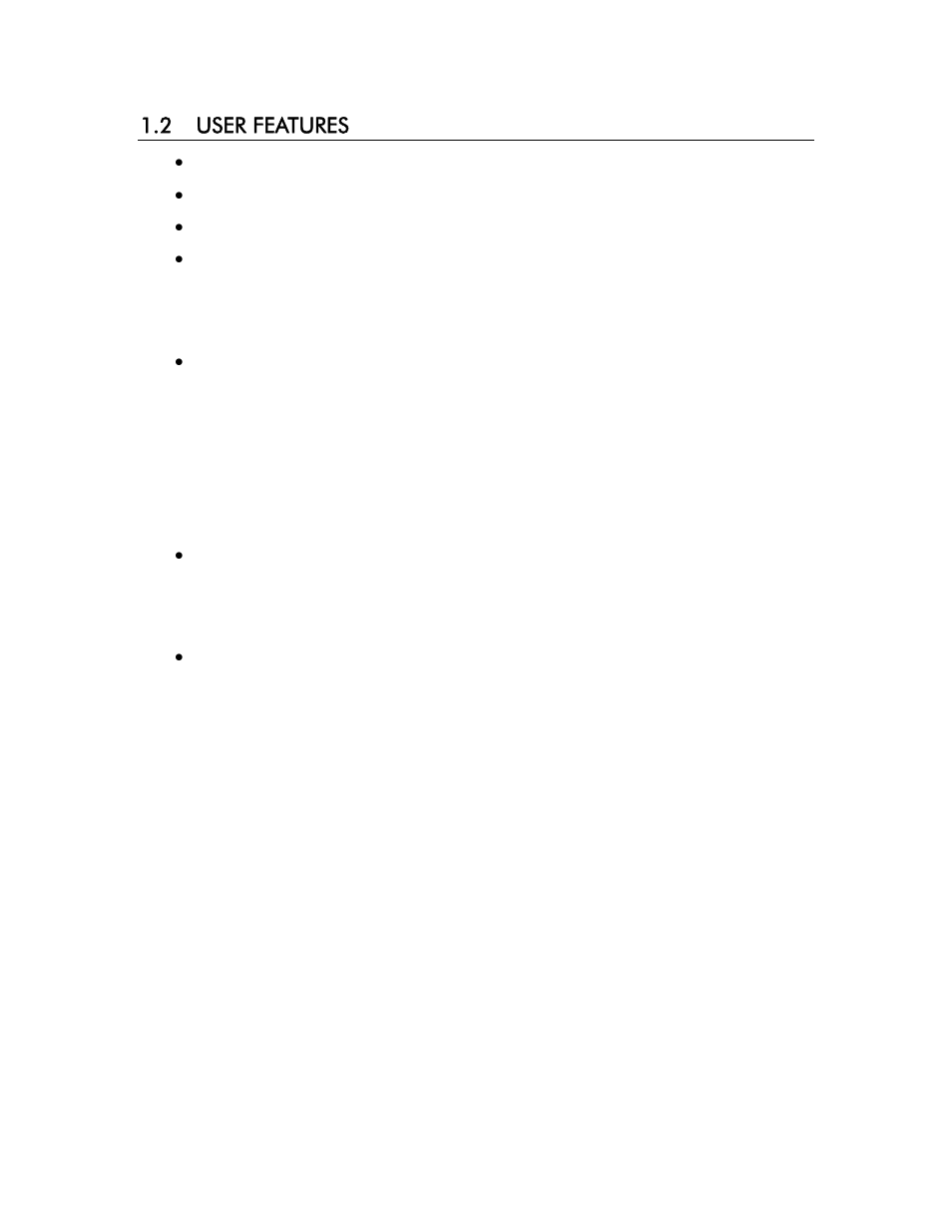 2 user features, 2 user, Features | YSI 3200 User Manual | Page 6 / 86