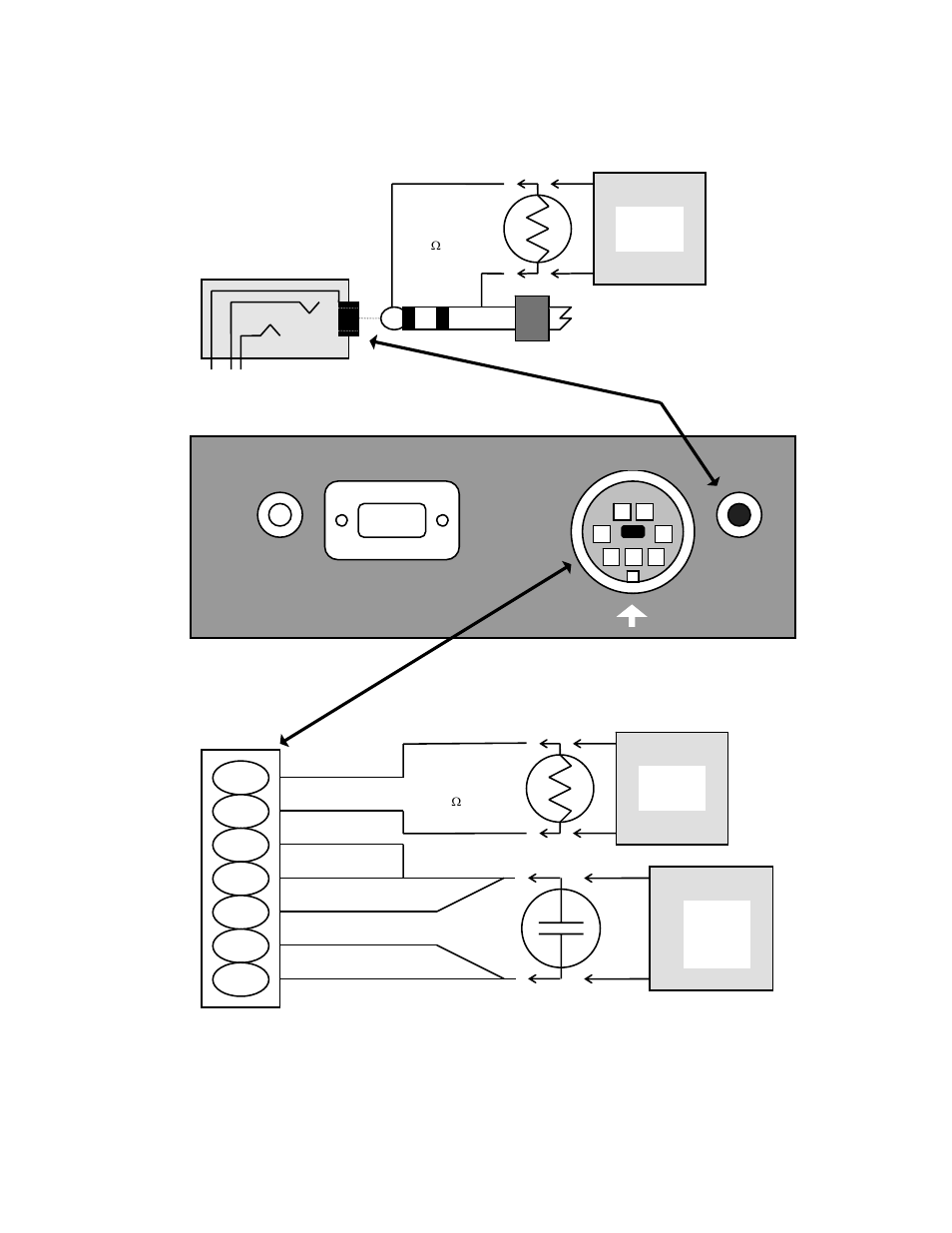 Test and verification figure, 3200 rear panel | YSI 3200 User Manual | Page 66 / 86