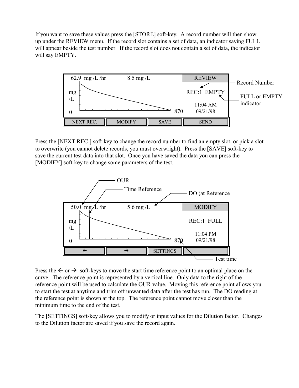 YSI 5000 User Manual | Page 39 / 70