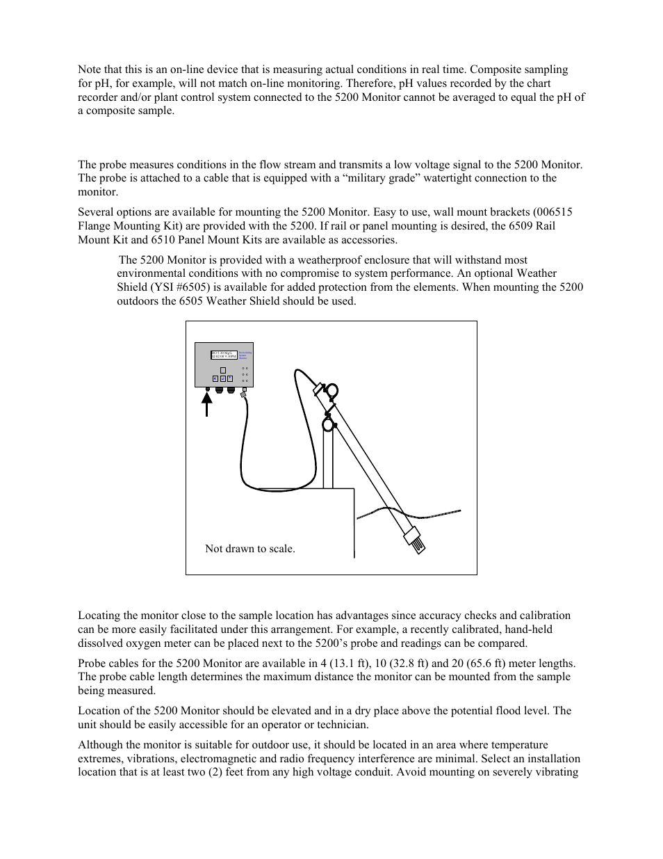 Choosing a monitor location, 2 choosing a monitor location, Ysi incorporated | YSI 5200 User Manual | Page 13 / 148