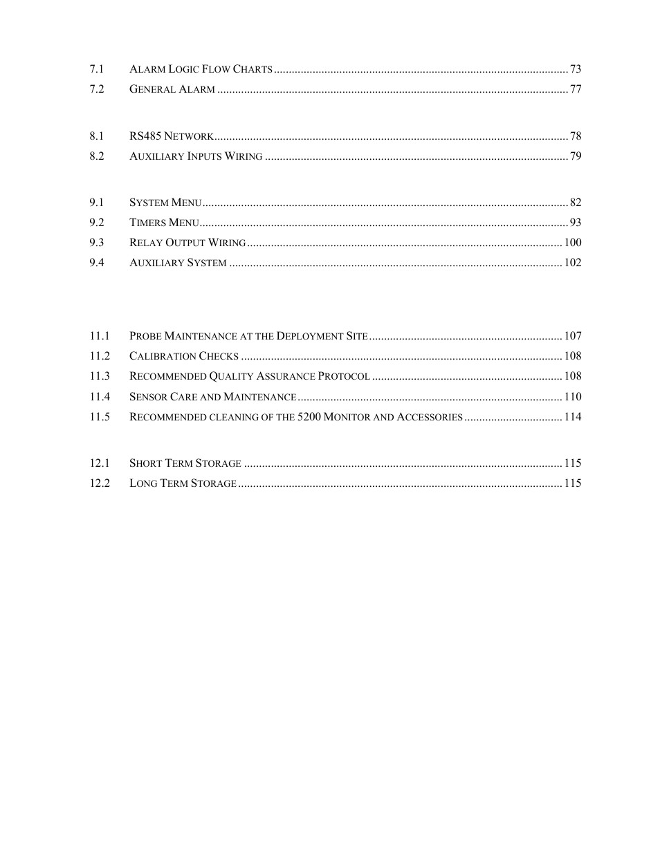 YSI 5200 User Manual | Page 4 / 148
