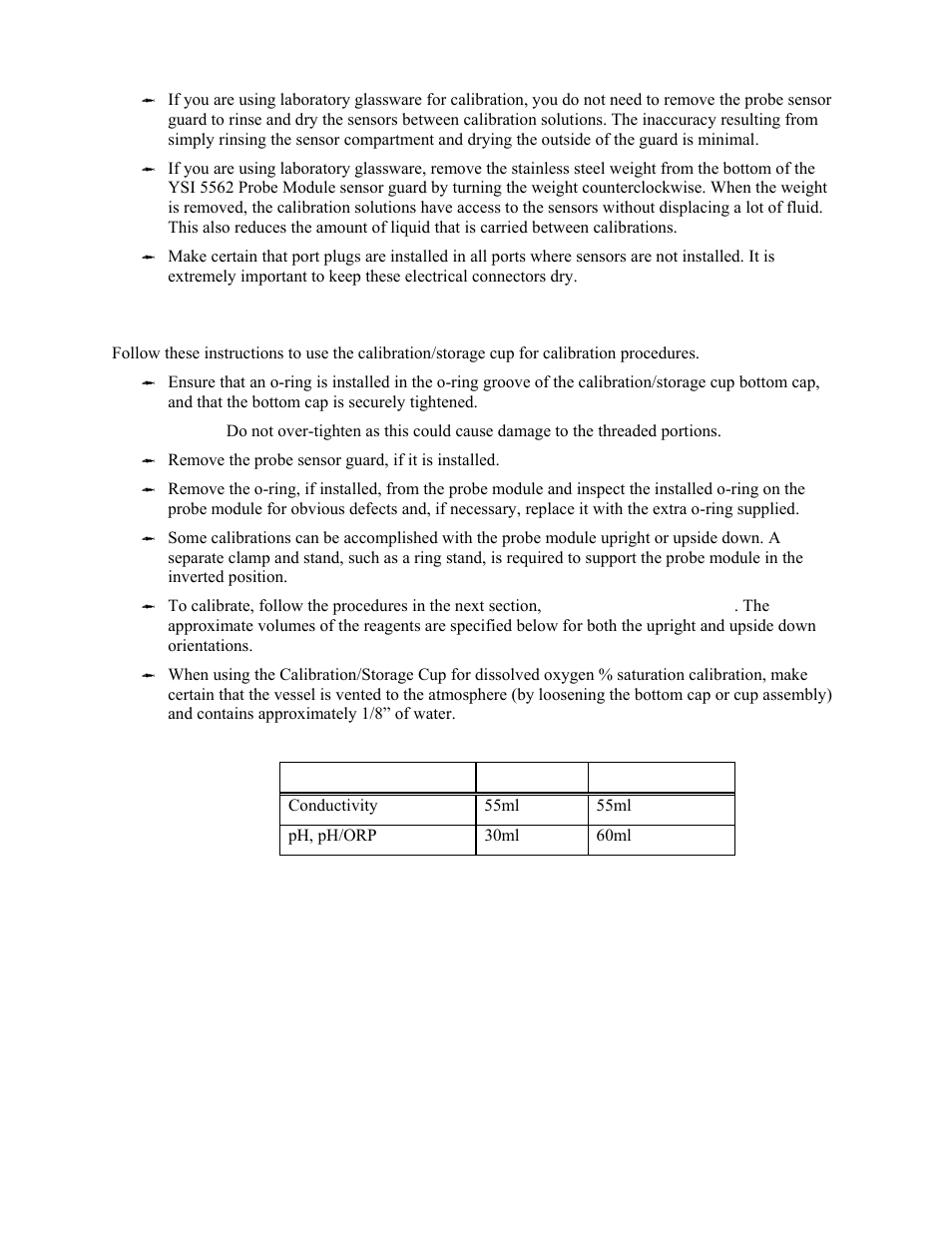 Recommended volumes, 3 recommended volumes | YSI 5200 User Manual | Page 63 / 148