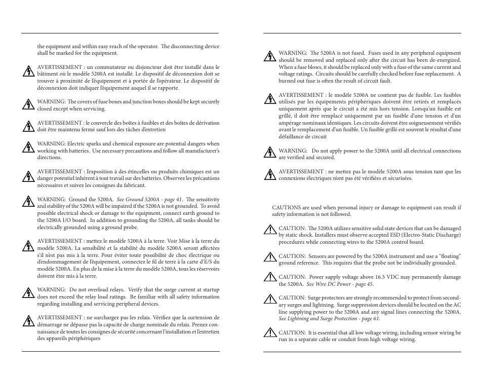 YSI 5200A User Manual | Page 12 / 121