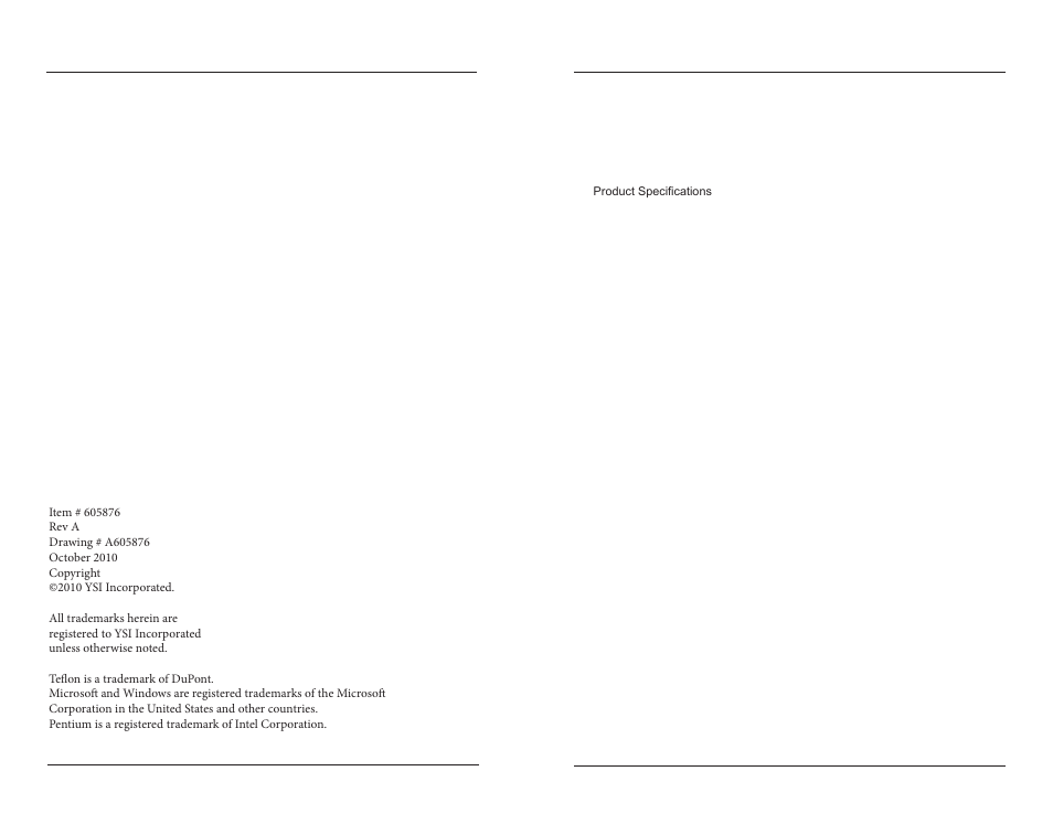 YSI 5200A User Manual | Page 2 / 121