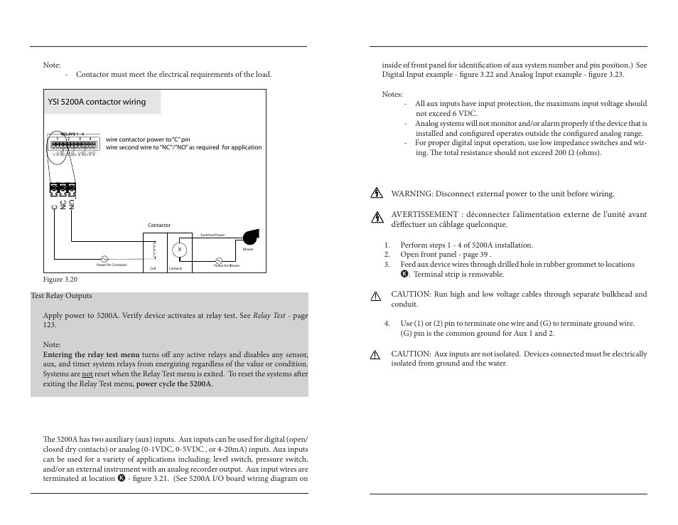 Step 6 wire aux inputs | YSI 5200A User Manual | Page 25 / 121