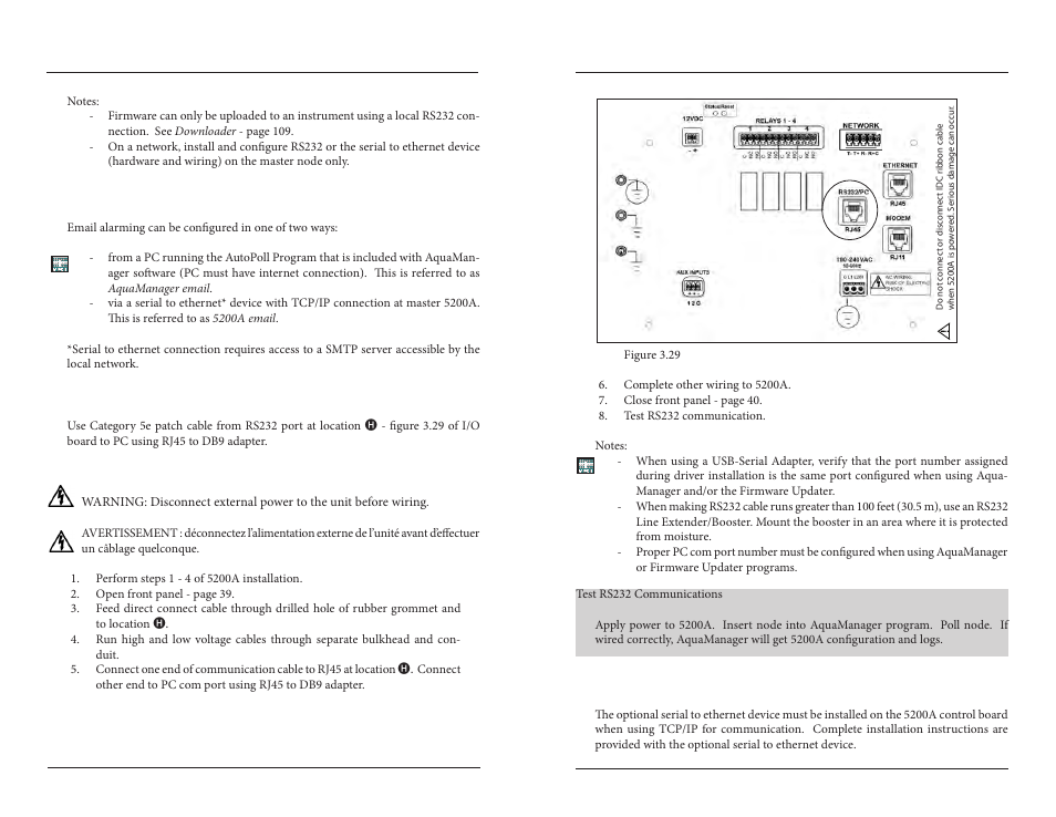 Email alarming | YSI 5200A User Manual | Page 30 / 121