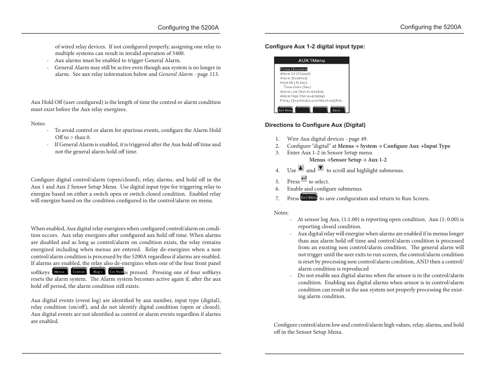 Digital analog (0-1vdc, 0-5vdc, and 4-20ma) | YSI 5200A User Manual | Page 68 / 121
