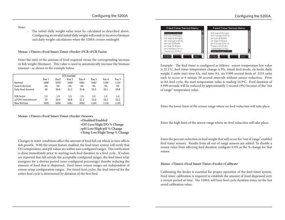 Sensors calibrate | YSI 5200A User Manual | Page 78 / 121