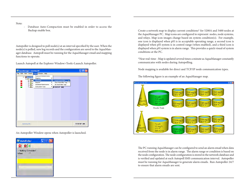 Autopoller, Mapping aquamanager alarm emails | YSI 5200A User Manual | Page 87 / 121