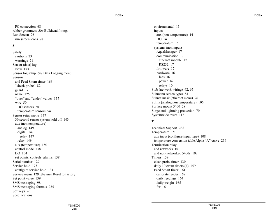 YSI 5500D-1 User Manual | Page 125 / 127