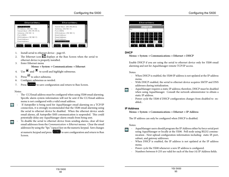 YSI 5500D-1 User Manual | Page 48 / 127