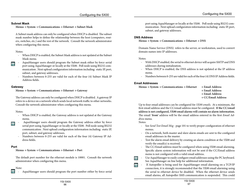 YSI 5500D-1 User Manual | Page 49 / 127