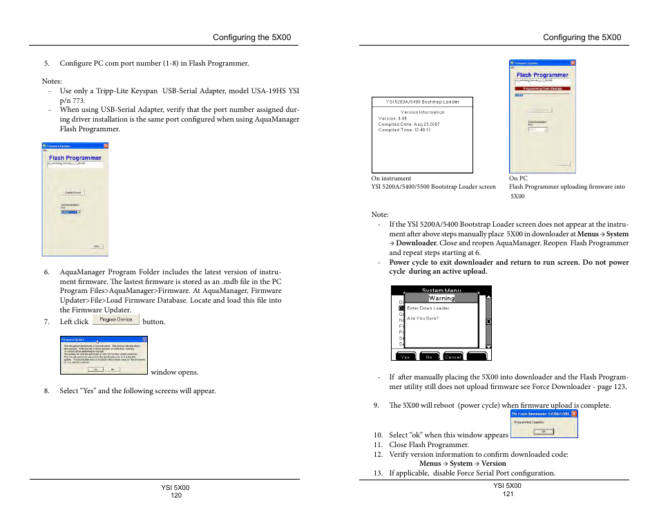 YSI 5500D-1 User Manual | Page 61 / 127
