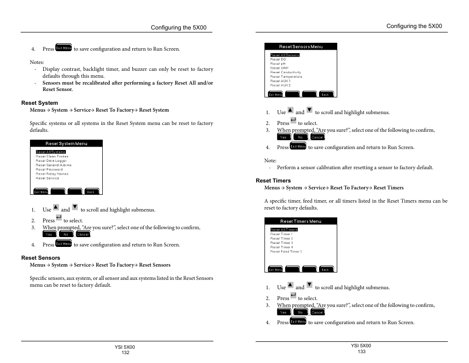 YSI 5500D-1 User Manual | Page 67 / 127