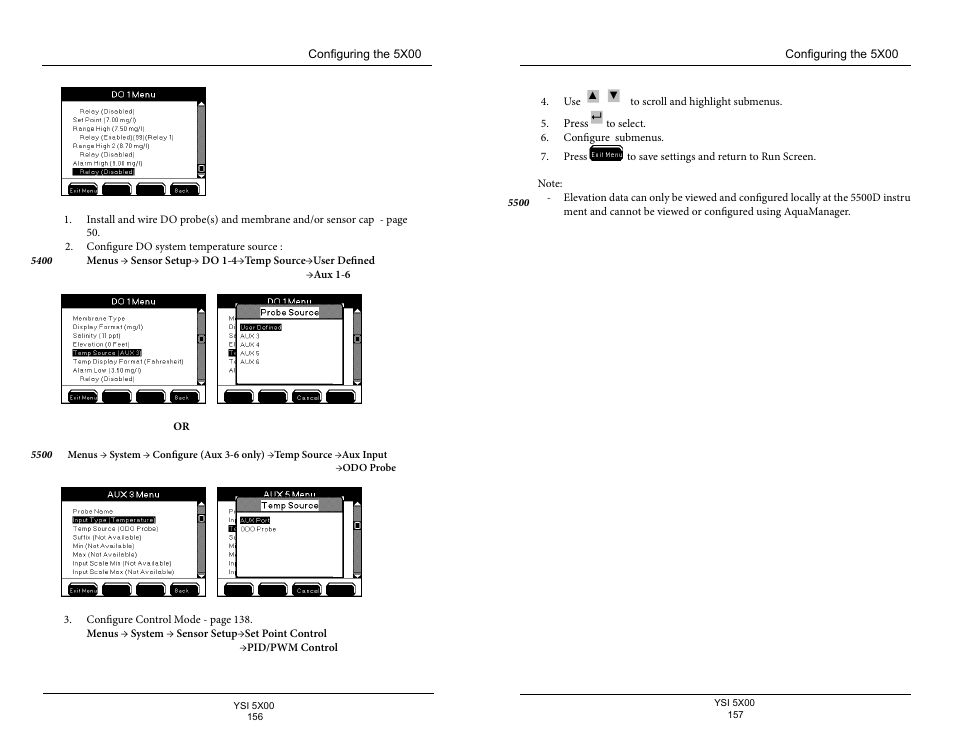 YSI 5500D-1 User Manual | Page 79 / 127