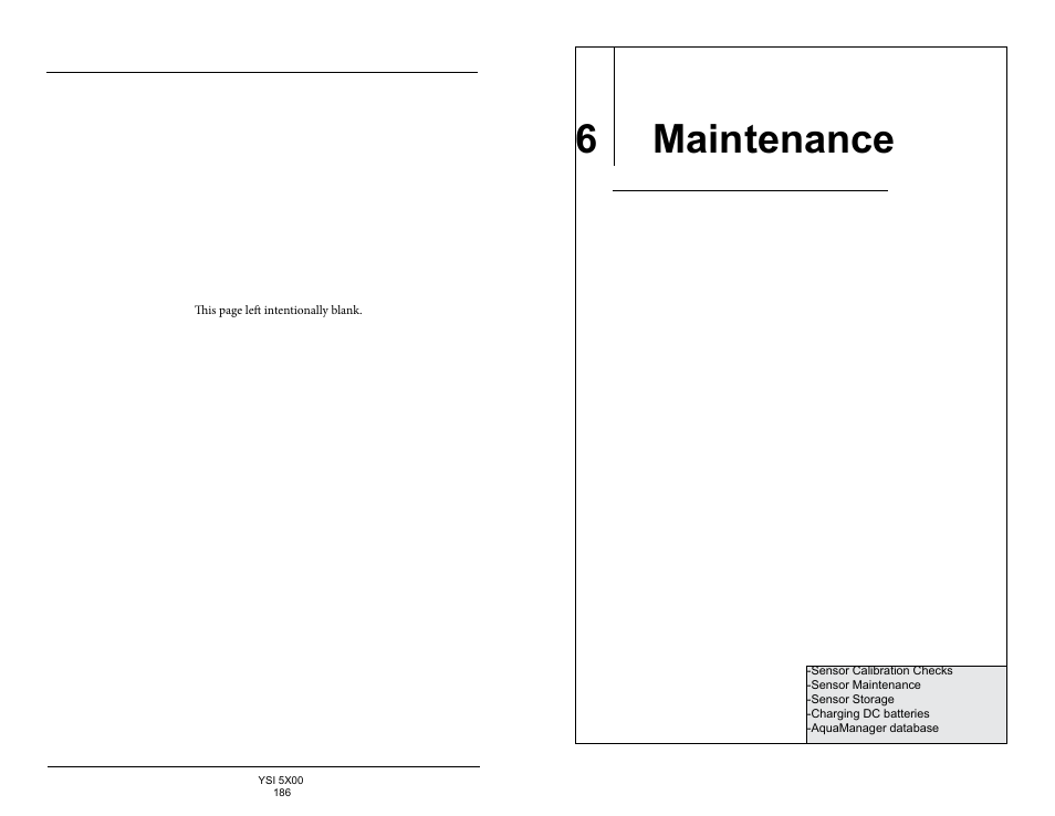 6 maintenance | YSI 5500D-1 User Manual | Page 94 / 127