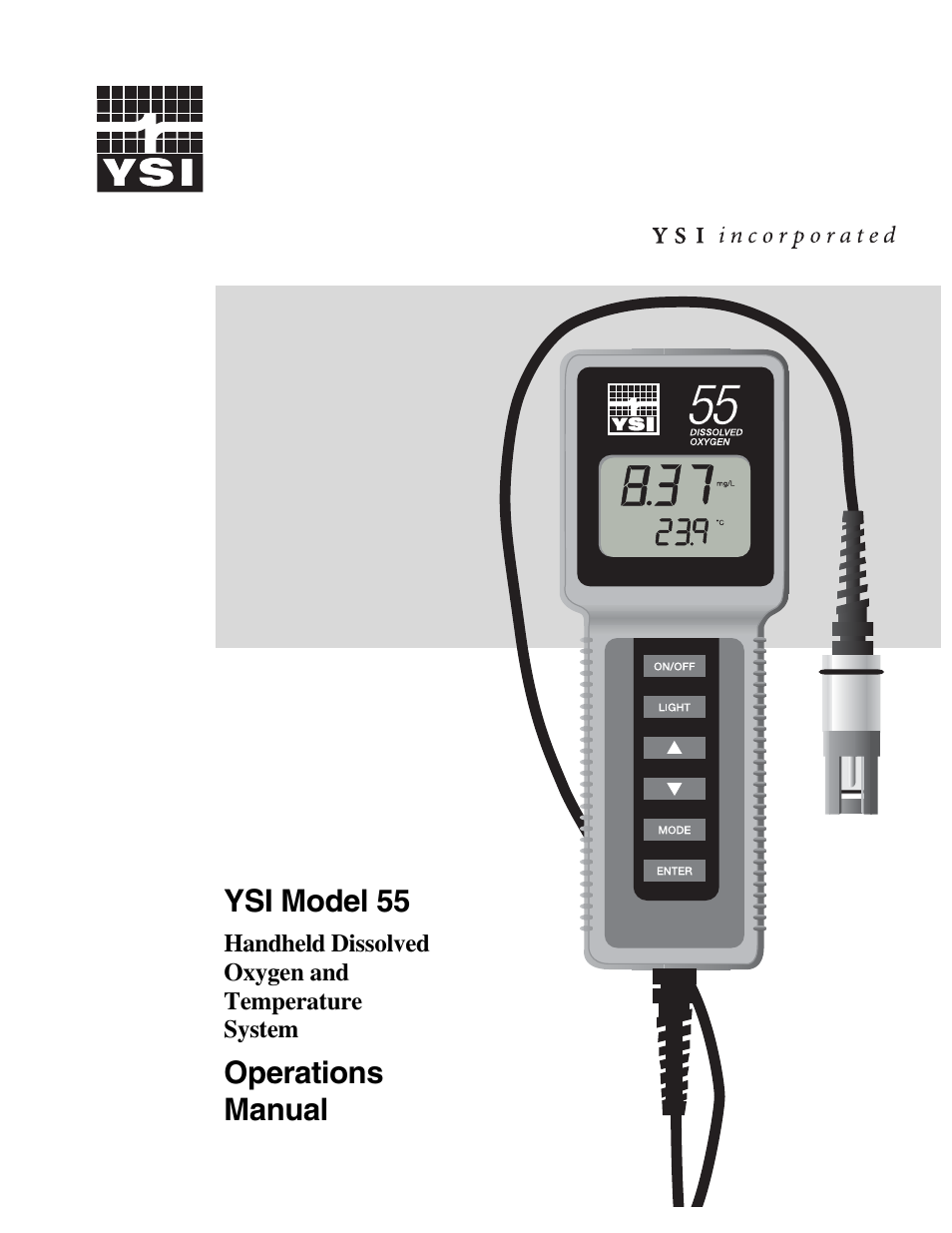 YSI 55 User Manual | 26 pages