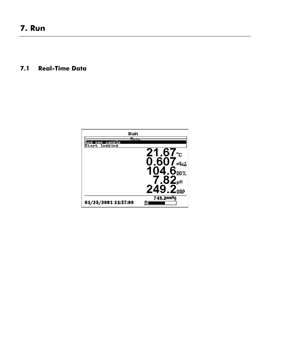 Real-time data | YSI 556 MPS User Manual | Page 60 / 136