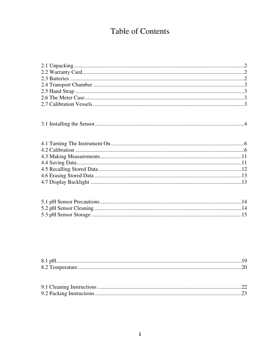 YSI 60 User Manual | Page 3 / 33