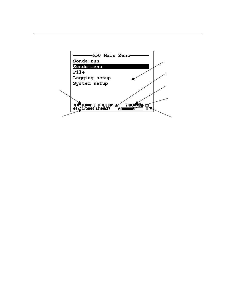 10 understanding the status bar | YSI 650 MDS User Manual | Page 21 / 72