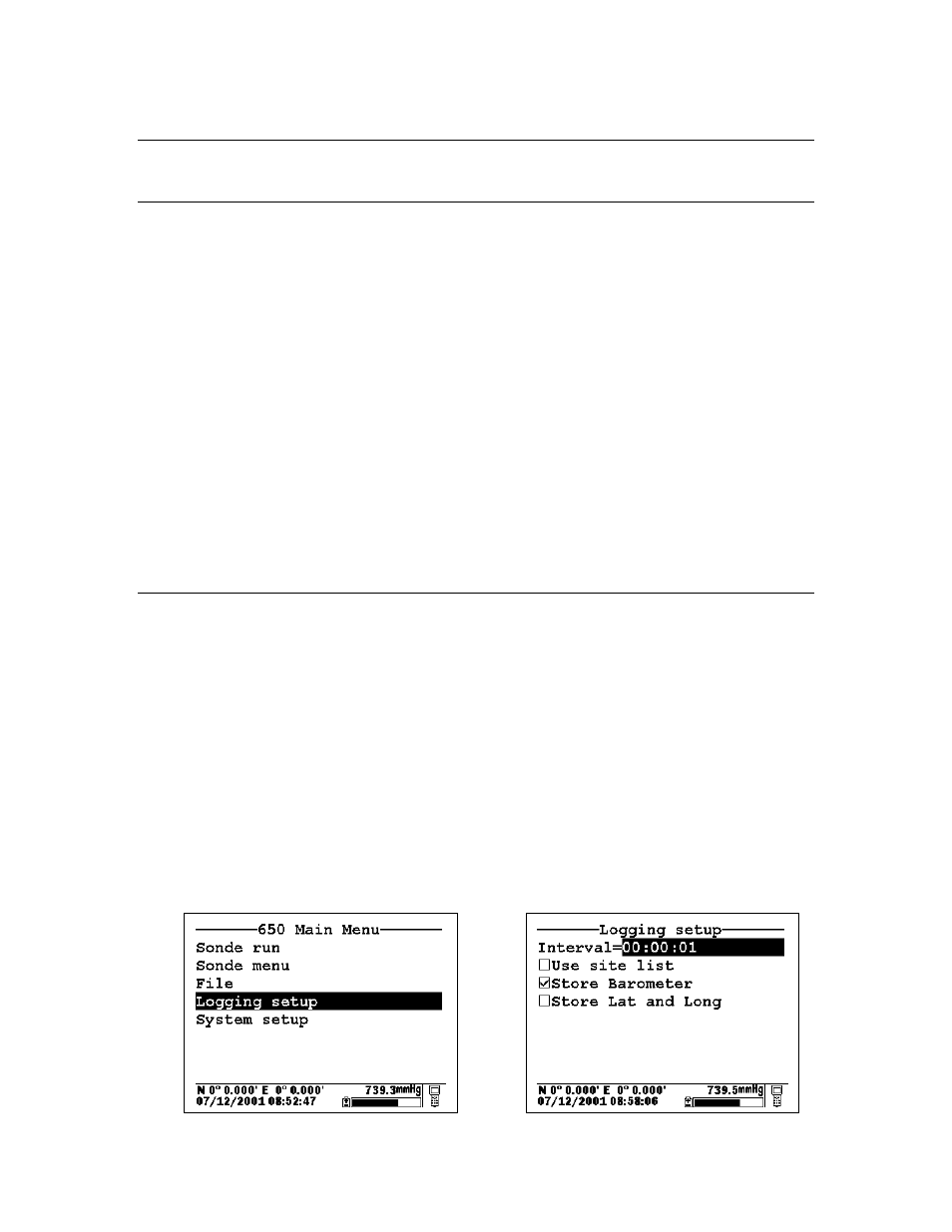3 logging data to 650 memory, 1 introduction, 2 simple logging to 650 memory | YSI 650 MDS User Manual | Page 37 / 72