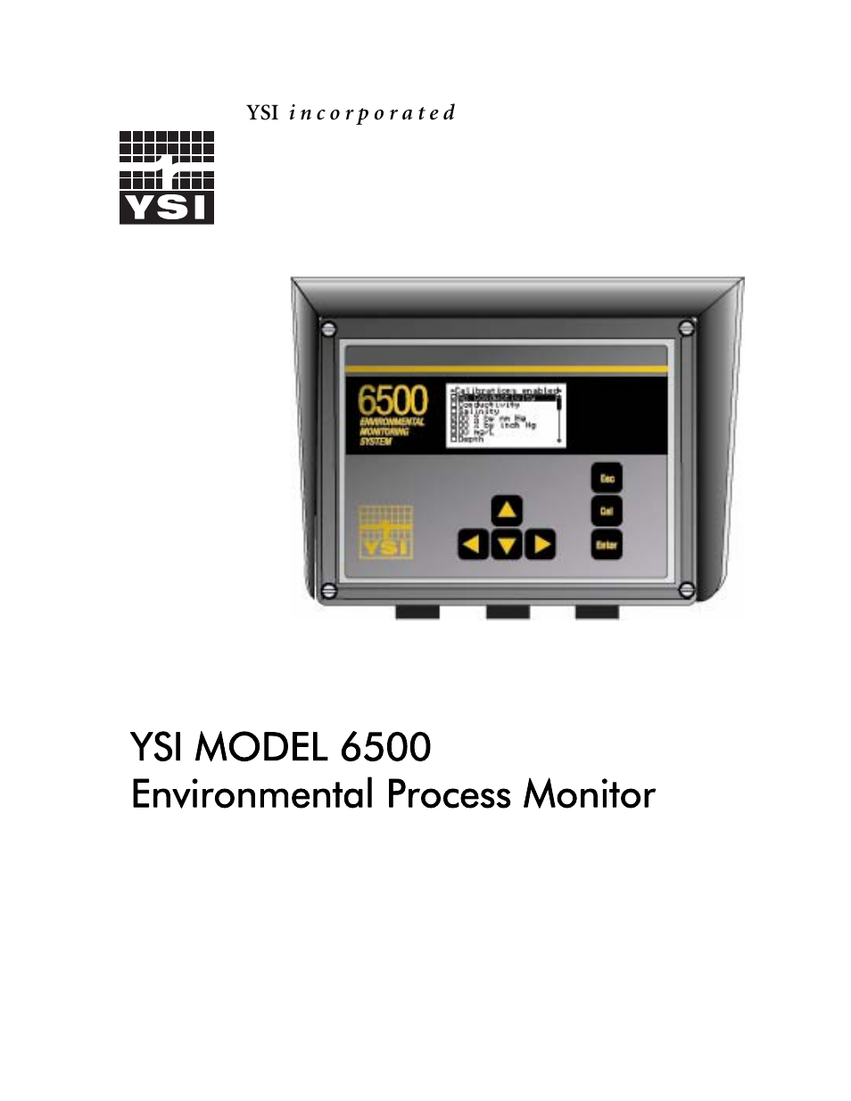 YSI 6500 Environmental Process Monitor User Manual | 113 pages