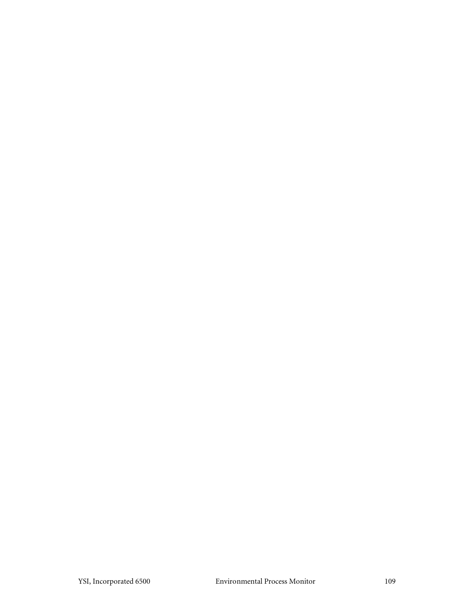 YSI 6500 Environmental Process Monitor User Manual | Page 112 / 113