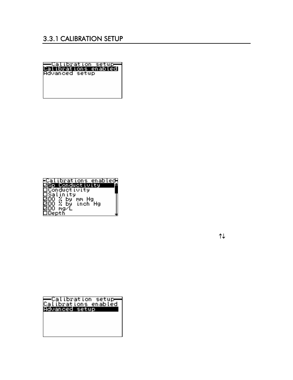 1 calibration setup | YSI 6500 Environmental Process Monitor User Manual | Page 28 / 113