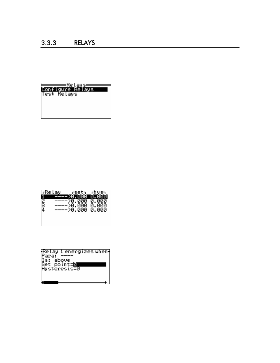 3 relays | YSI 6500 Environmental Process Monitor User Manual | Page 33 / 113