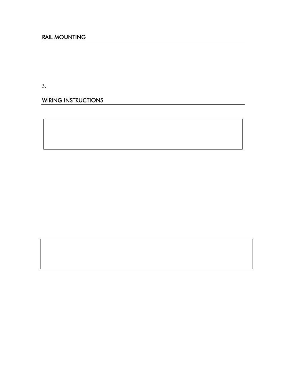 Rail mounting, Wiring instructions | YSI 6500 Environmental Process Monitor User Manual | Page 80 / 113