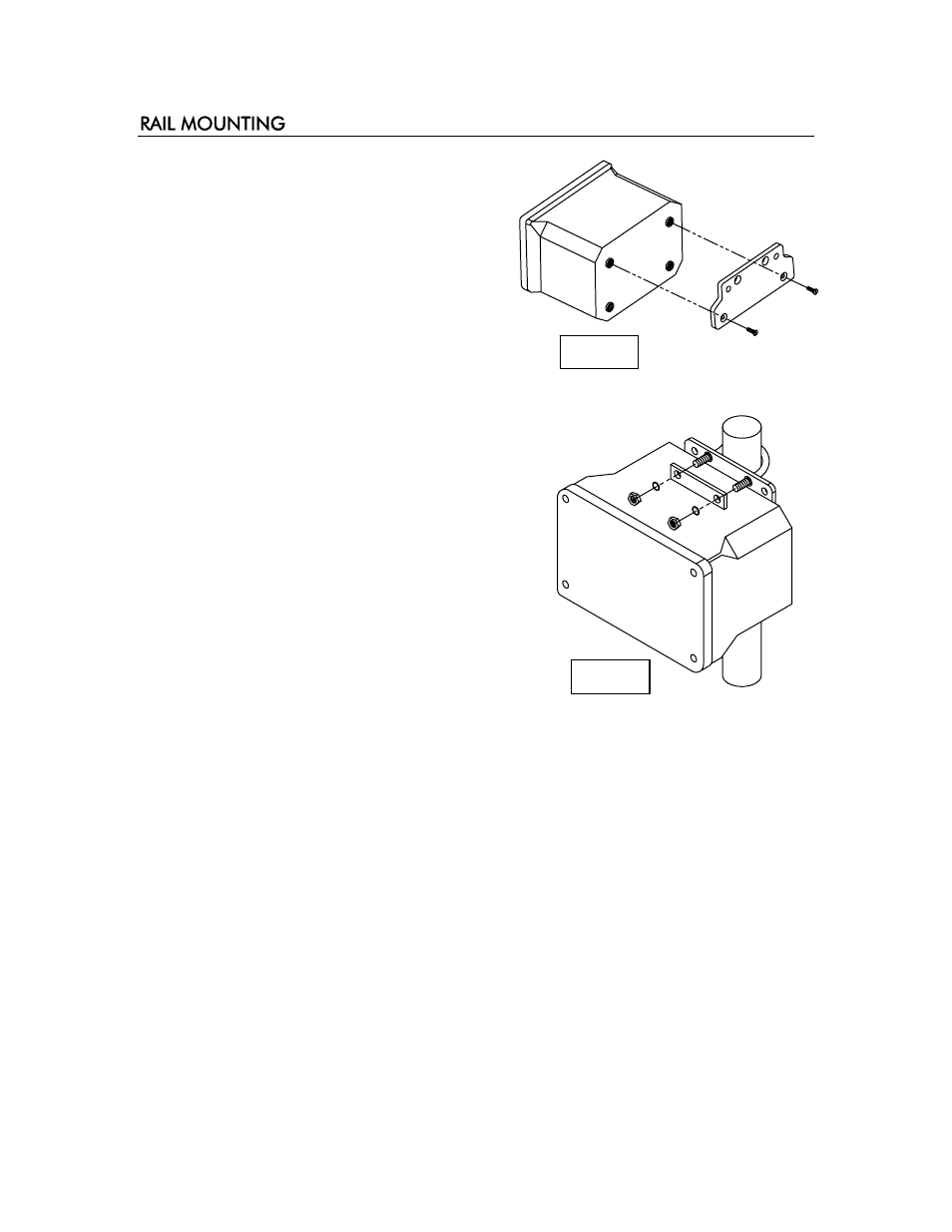 Rail mounting | YSI 6500 Environmental Process Monitor User Manual | Page 84 / 113