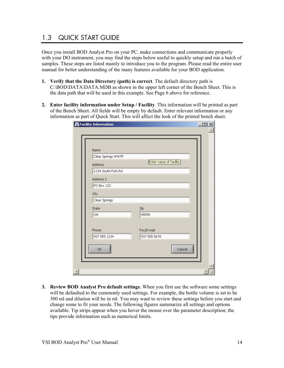 3 quick start guide | YSI BOD Analyst Pro User Manual | Page 14 / 96