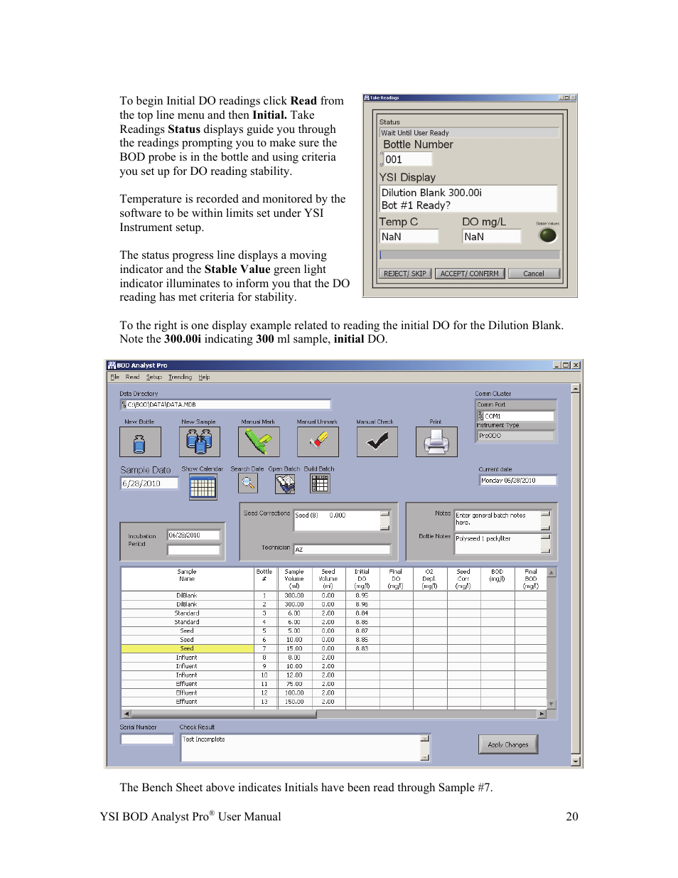 YSI BOD Analyst Pro User Manual | Page 20 / 96