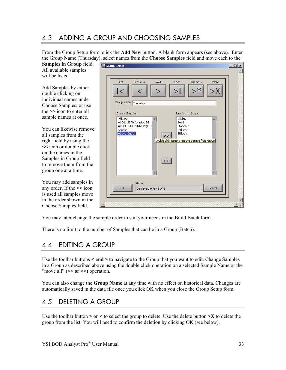 YSI BOD Analyst Pro User Manual | Page 33 / 96