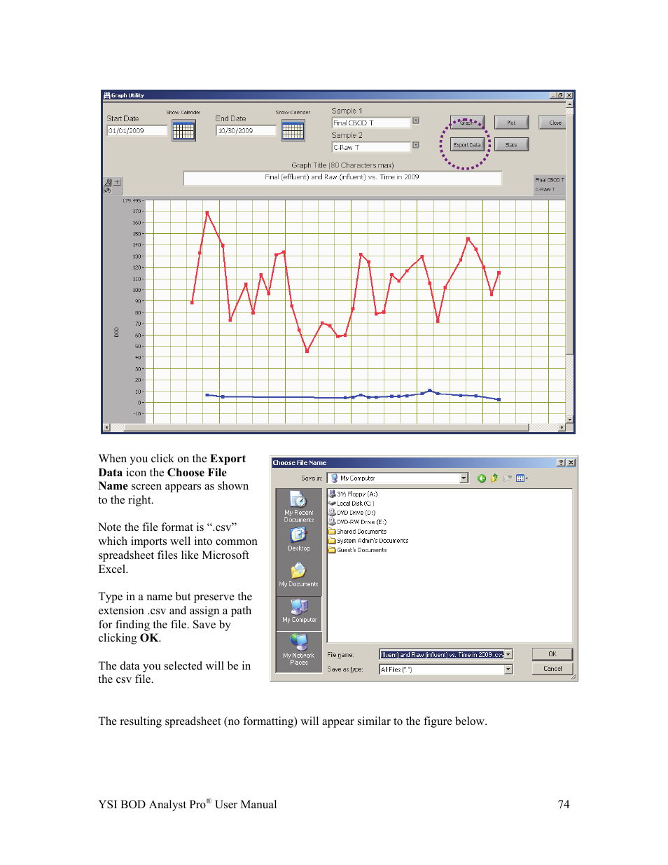 YSI BOD Analyst Pro User Manual | Page 74 / 96