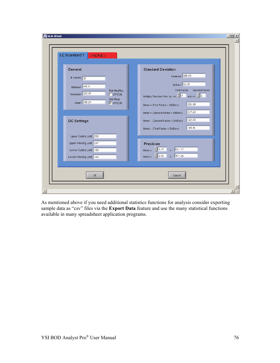 YSI BOD Analyst Pro User Manual | Page 76 / 96