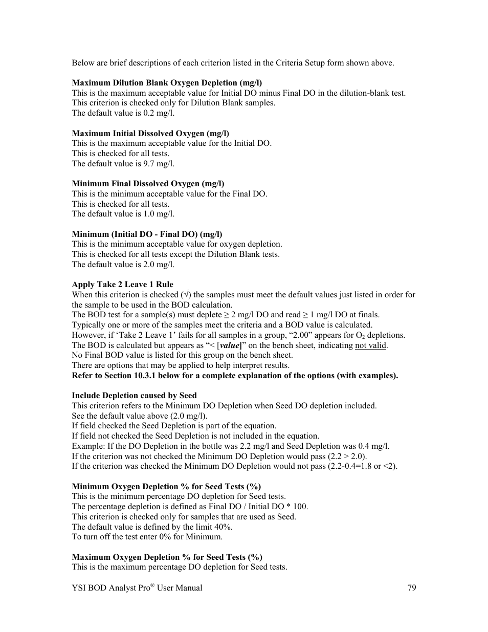 YSI BOD Analyst Pro User Manual | Page 79 / 96
