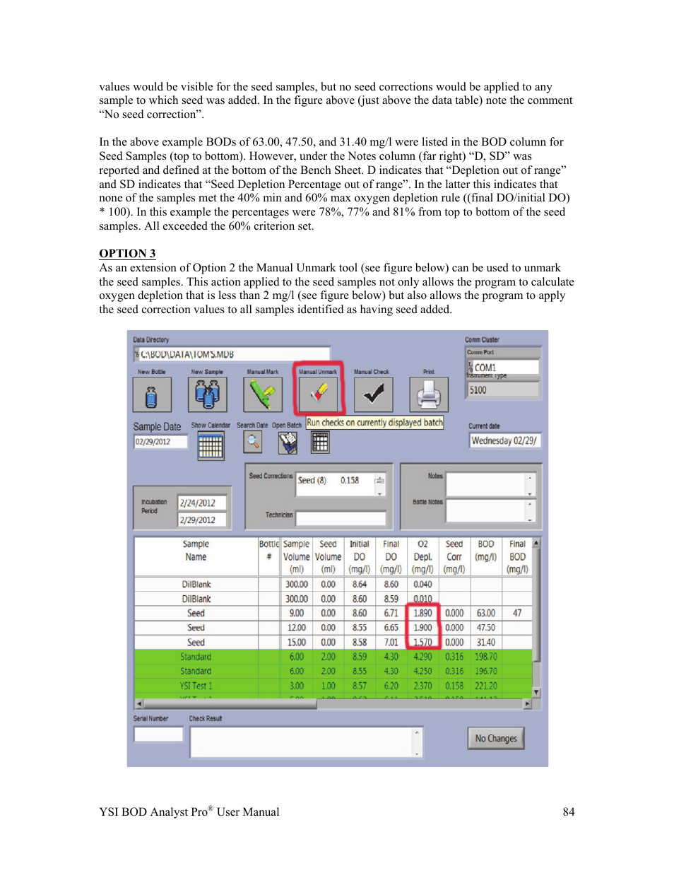YSI BOD Analyst Pro User Manual | Page 84 / 96