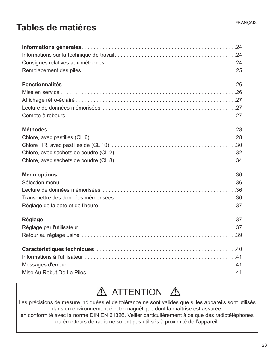 YSI 900 Chlorine Colorimeter User Manual | Page 23 / 64